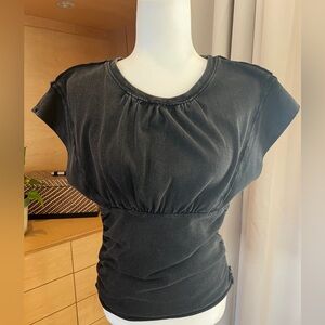 We the Free top. Size large… charcoal gray. Great style! Super comfy!